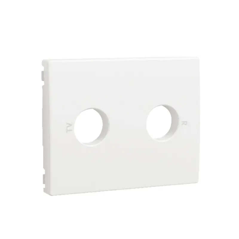 Centro Efapel Série Sirius 70 branco para tomada R-TV Centro Efapel Série Sirius 70 branco para tomada R-TV