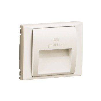 Centro Efapel Série Sirius 70 marfim para carregador duplo USB Centro Efapel Série Sirius 70 marfim para carregador duplo USB