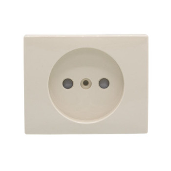 Centro Efapel Série Sirius 70 marfim para tomada 2P com obturador Centro Efapel Série Sirius 70 marfim para tomada 2P com obturador