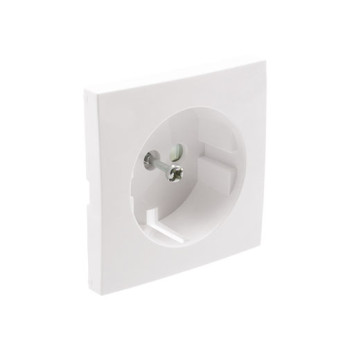 Centro schuko Efapel Série Logus 90 marfim com obturador Centro schuko Efapel Série Logus 90 marfim com obturador