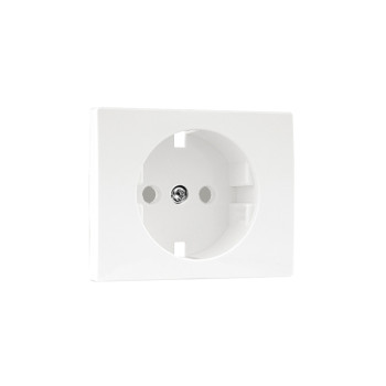 Centro schuko Efapel Série Sirius 70 branco com obturador Centro schuko Efapel Série Sirius 70 branco com obturador