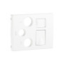 Centro tomada mista Efapel Série Sirius 70 R-TV-SAT-RJ 45/R-TV-SAT-RJ 45-FO branco