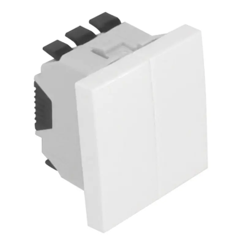 Comutador lustre Efapel Série Quadro 45 2 módulos branco Comutador lustre Efapel Série Quadro 45 2 módulos branco