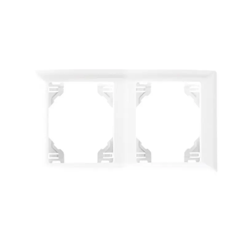 Espelho duplo horizontal Efapel Série Sirius 70 branco