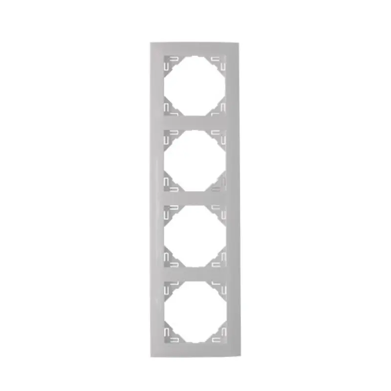 Espelho quádruplo vertical Efapel Série Sirius 70 branco Espelho quádruplo vertical Efapel Série Sirius 70 branco