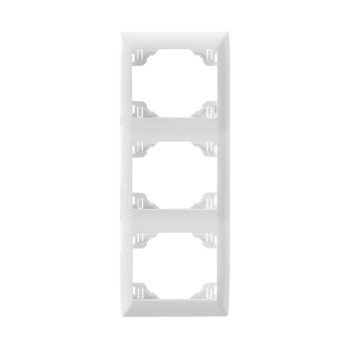 Espelho triplo vertical Efapel Série Sirius 70 branco Espelho triplo vertical Efapel Série Sirius 70 branco