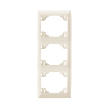 Espelho triplo vertical Efapel Série Sirius 70 marfim Espelho triplo vertical Efapel Série Sirius 70 marfim