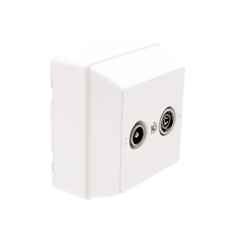 Tomada Efapel Série 3700 R-TV equalizada terminal/estrela branca Tomada Efapel Série 3700 R-TV equalizada terminal/estrela branca