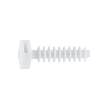 Bucha fixação abraçadeira 6 mm branca