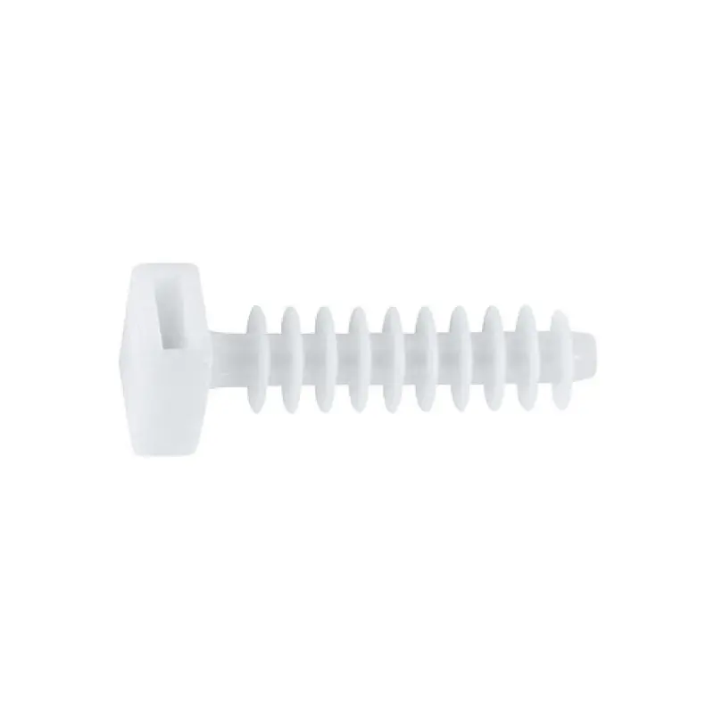 Bucha fixação abraçadeira 6 mm branca Bucha fixação abraçadeira 6 mm branca