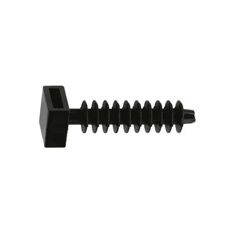 Bucha fixação abraçadeira 6 mm preta Bucha fixação abraçadeira 6 mm preta