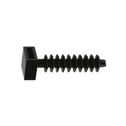 Bucha fixação abraçadeira 8 mm preta Bucha fixação abraçadeira 8 mm preta