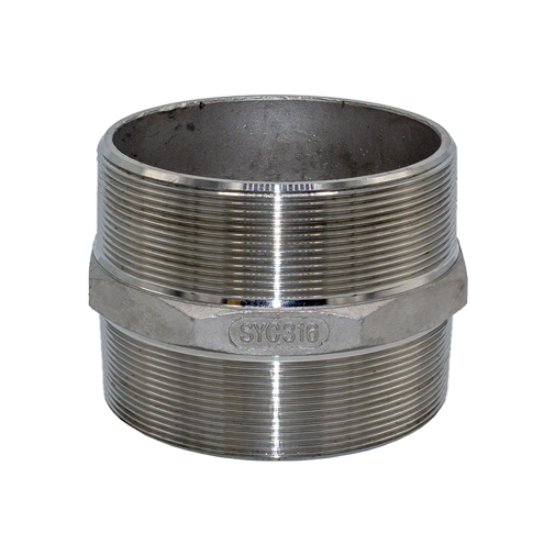 Casquilho duplo inox Atusa 3" M Casquilho duplo inox Atusa 3" M