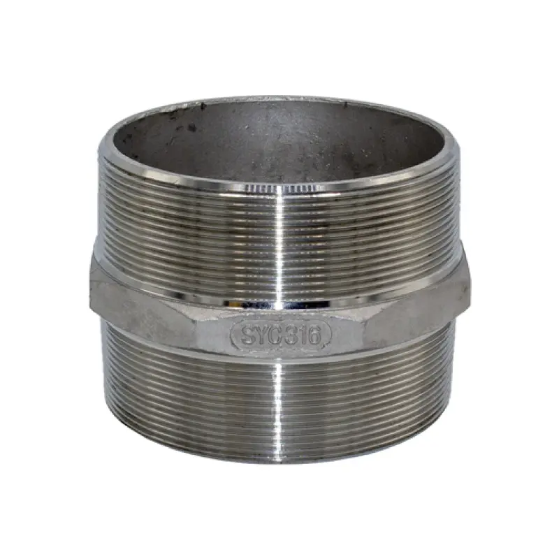 Casquilho duplo inox Atusa 3" M Casquilho duplo inox Atusa 3" M