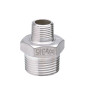 Casquilho duplo redução inox Atusa 1/2" M x 3/8" M