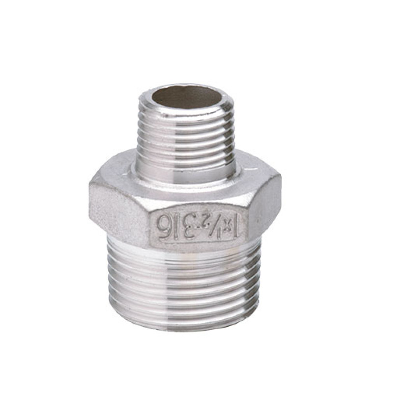 Casquilho duplo redução inox Atusa 1" M x 3/4" M Casquilho duplo redução inox Atusa 1" M x 3/4" M