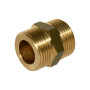 Casquilho duplo sede plana 3/4" M x 3/4" M