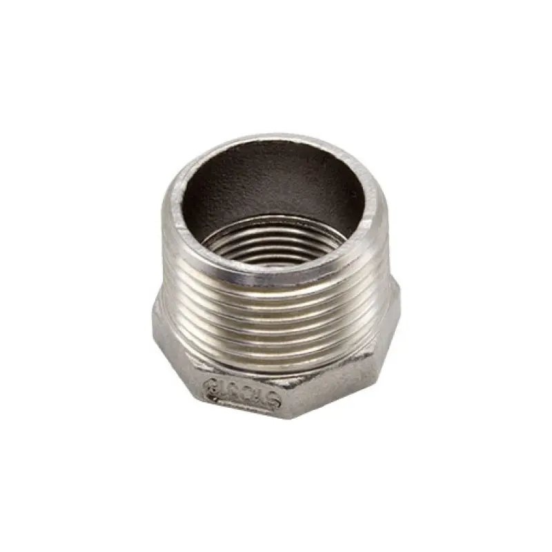 Casquilho redução inox Atusa 1.1/4" M x 1/2" F Casquilho redução inox Atusa 1.1/4" M x 1/2" F