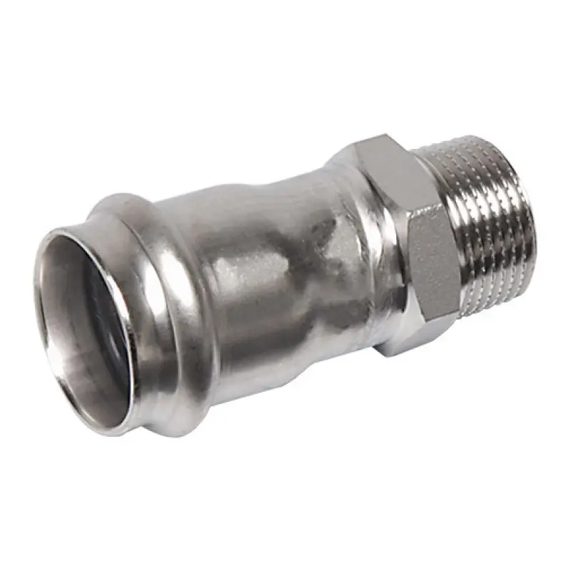Casquilho transição press Sanha Nirosan 9243G 22 mm x 1" M Casquilho transição press Sanha Nirosan 9243G 22 mm x 1" M