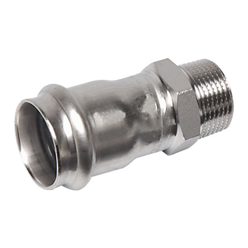Casquilho transição press Sanha Nirosan 9243G 22 mm x 3/4" M Casquilho transição press Sanha Nirosan 9243G 22 mm x 3/4" M