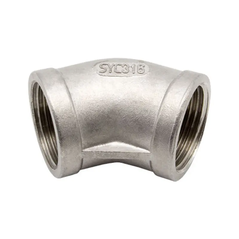 Joelho 45º inox Atusa 1/2" F Joelho 45º inox Atusa 1/2" F