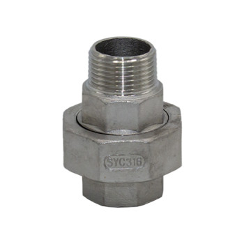 Junção inox Atusa 3/4" MF com sede cónica