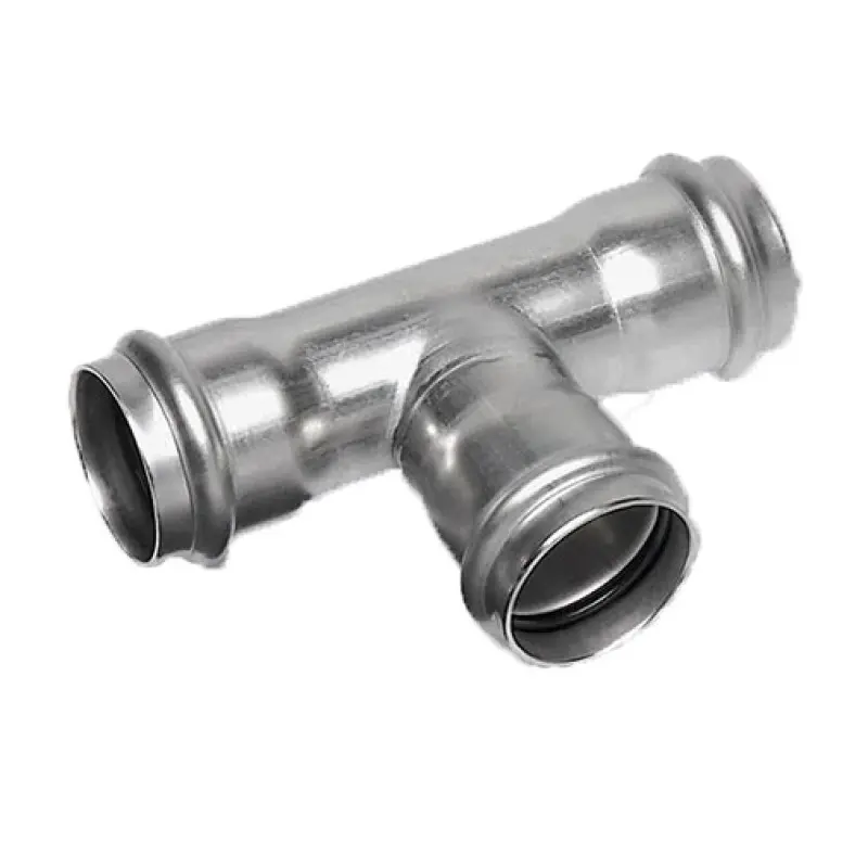 Tê redução press Sanha Nirosan 9130 88,9 x 35 x 88,9 mm
