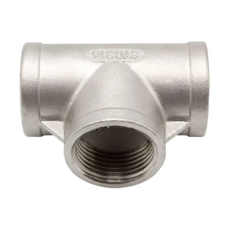 Tê simples inox Atusa 1/2" F Tê simples inox Atusa 1/2" F