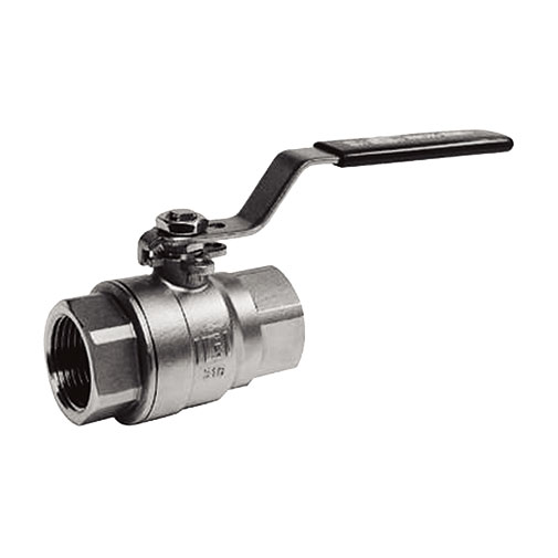 Válvula esfera inox 3/4" F com 2 corpos roscados Válvula esfera inox 3/4" F com 2 corpos roscados