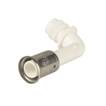 Joelho press/rosca Henco descendente 26 mm para coletor Joelho press/rosca Henco descendente 26 mm para coletor