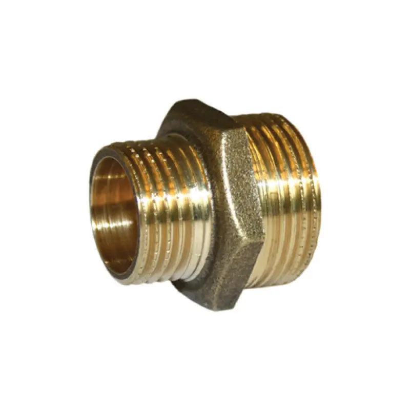 Casquilho duplo redução latão 1.1/2" x 1/2"