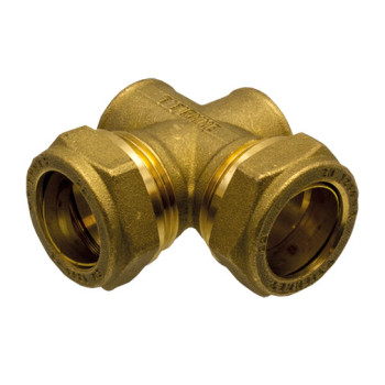 Cruzeta compressão latão 22 x 22 mm / 1/2" x 1/2"