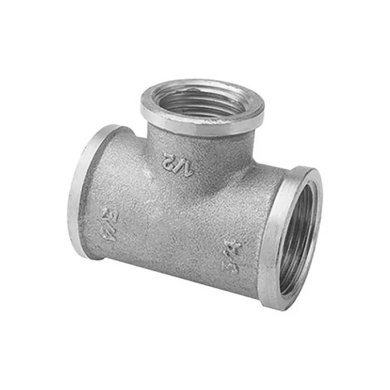 Tê latão 1/2" F cromado
