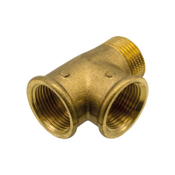 Tê latão 3/4" MFF para coletor distribuição