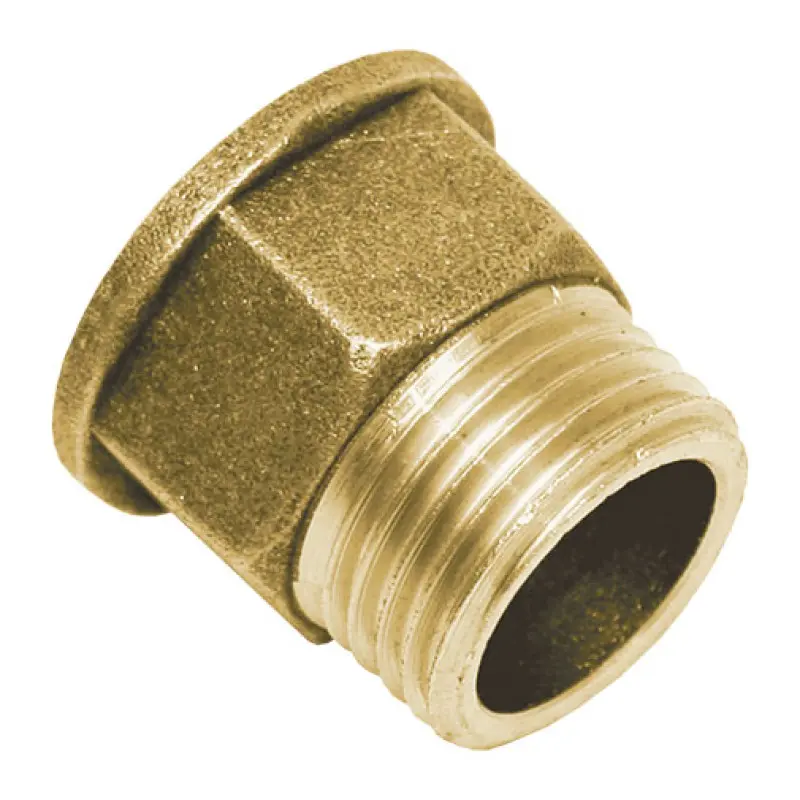 União sextavada latão 1/2" MF