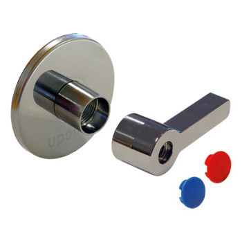 Manípulo reto Uponor cromado para válvula corte Manípulo reto Uponor cromado para válvula corte