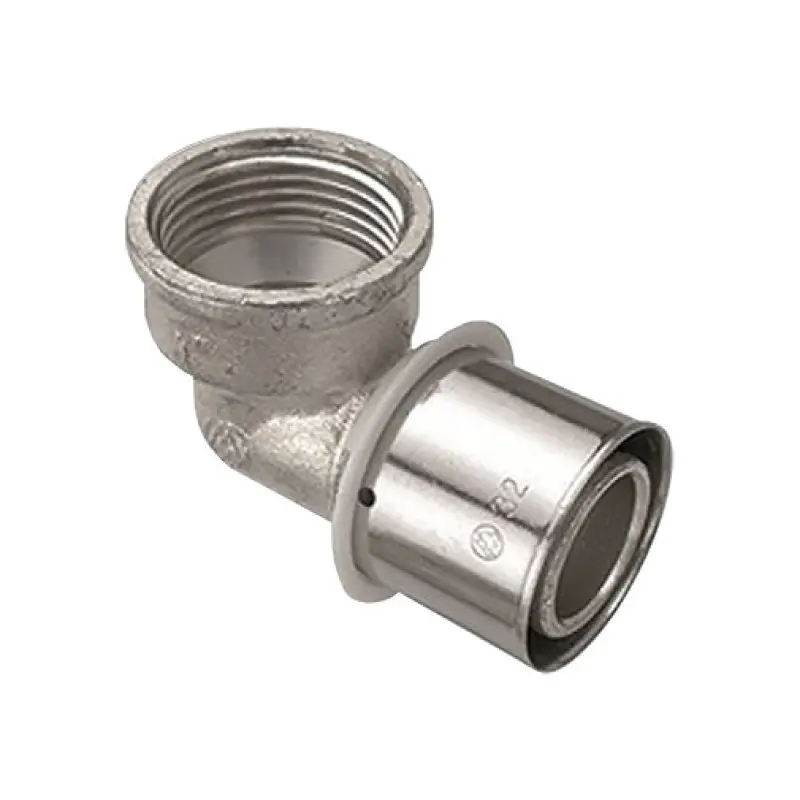 Joelho press metálico 16 mm x 1/2" F Joelho press metálico 16 mm x 1/2" F