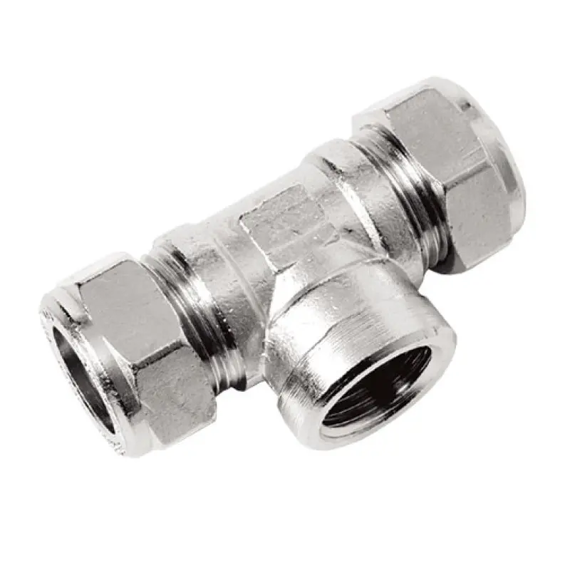 Tê redução bicone Flowflex 28 mm x 1/2" F x 28 mm Tê redução bicone Flowflex 28 mm x 1/2" F x 28 mm