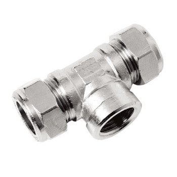 Tê redução bicone Flowflex 28 mm x 3/4" F x 28 mm Tê redução bicone Flowflex 28 mm x 3/4" F x 28 mm