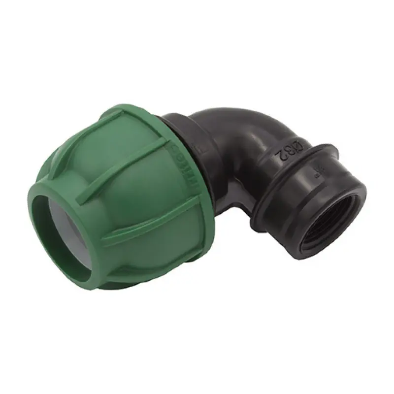 Joelho 90º de aperto PE Tecnoagua 25 mm x 3/4" F Joelho 90º de aperto PE Tecnoagua 25 mm x 3/4" F