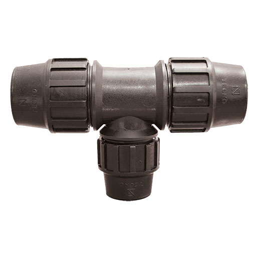 Tê redução de aperto PE Tecnoagua 32 x 25 x 32 mm Tê redução de aperto PE Tecnoagua 32 x 25 x 32 mm
