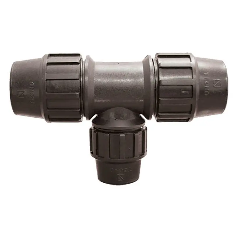 Tê redução de aperto PE Tecnoagua 63 x 50 x 63 mm Tê redução de aperto PE Tecnoagua 63 x 50 x 63 mm