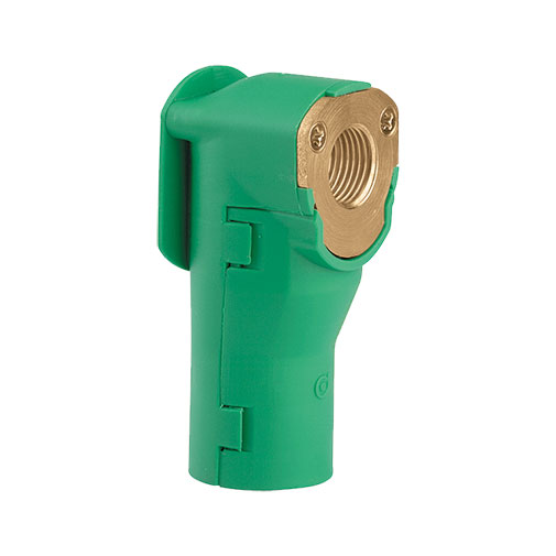 Caixa terminal Caleffi 1/2" F x 23 p.1,5 com joelho Caixa terminal Caleffi 1/2" F x 23 p.1,5 com joelho