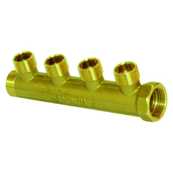 Coletor General Fittings 3/4" x 1/2" com 3 saídas para tubo PEX