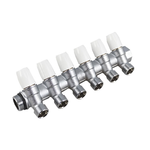 Coletor Tiemme Maxima 16 mm x 1/2" x 3/4" com 4 saídas Coletor Tiemme Maxima 16 mm x 1/2" x 3/4" com 4 saídas