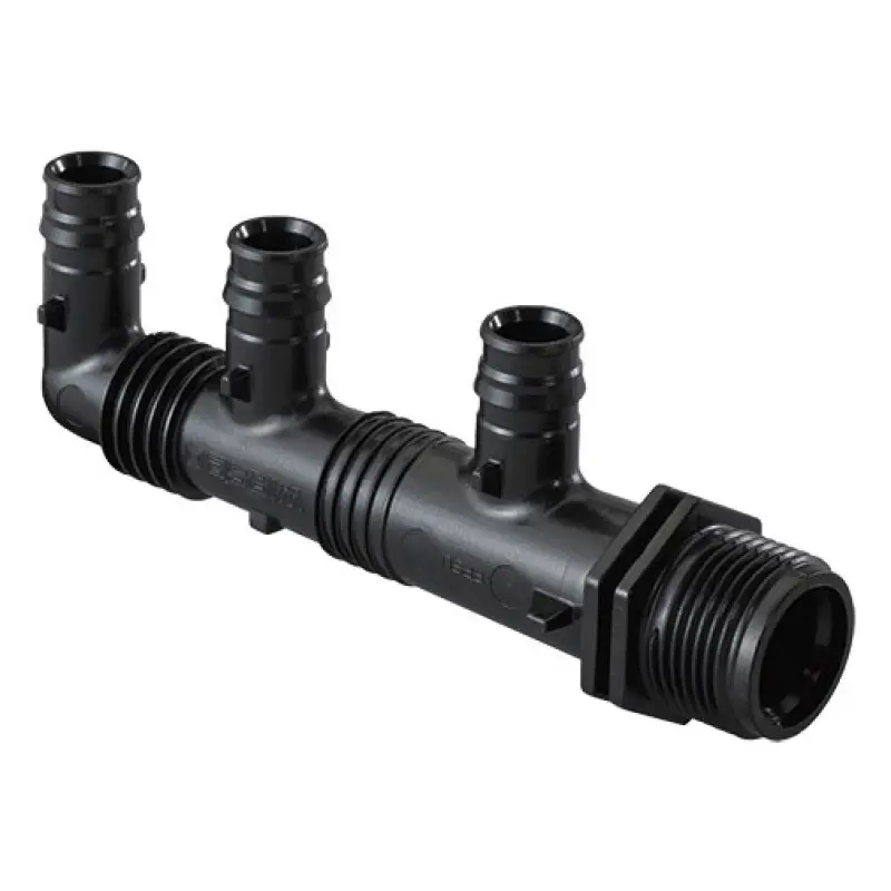 Coletor Uponor 3/4" x 4 saídas (1 x 20 mm + 3 x 16 mm c/c 45 + 2 x 35 mm) Coletor Uponor 3/4" x 4 saídas (1 x 20 mm + 3 x 16 mm c/c 45 + 2 x 35 mm)