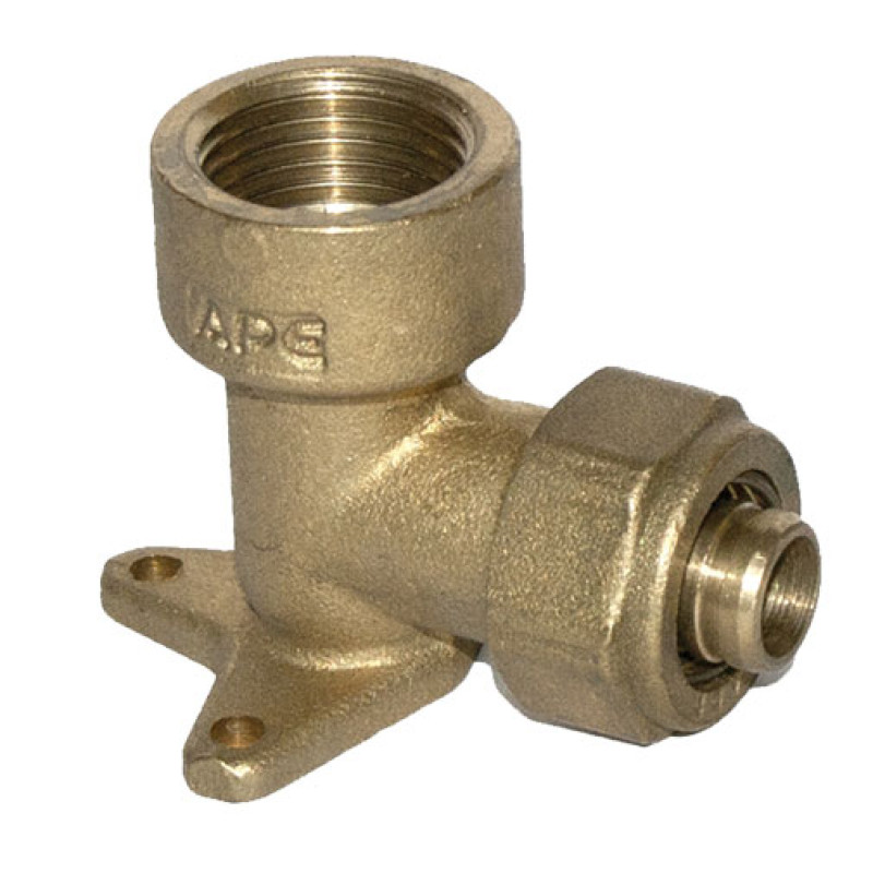 Joelho General Fittings 1/2" F x (16 x 2,0) mm com pater e adaptador para tubo PEX Joelho General Fittings 1/2" F x (16 x 2,0) mm com pater e adaptador para tubo PEX