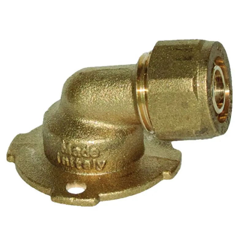 Joelho terminal 100º General Fittings 1/2" x (16 x 2,2) mm com adaptador para tubo PEX Joelho terminal 100º General Fittings 1/2" x (16 x 2,2) mm com adaptador para tubo PEX