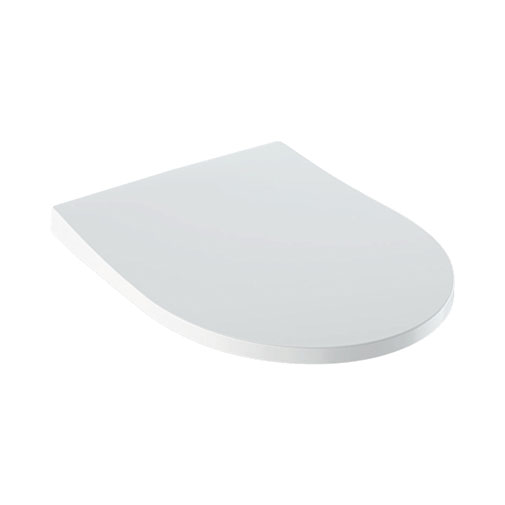 Tampo de sanita Geberit iCon, design estreito: Abaixamento automático=Sim, Dobradiças de fixação rápida=Sim, Fixação=De cima, Branco / Brilhante Tampo de sanita Geberit iCon, design estreito: Abaixamento automático=Sim, Dobradiças de fixação rápida=Sim, Fixação=De cima, Branco / Brilhante