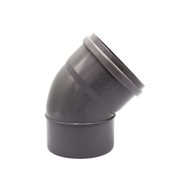 Curva 45º PVC 160 mm PN4 com anel Curva 45º PVC 160 mm PN4 com anel